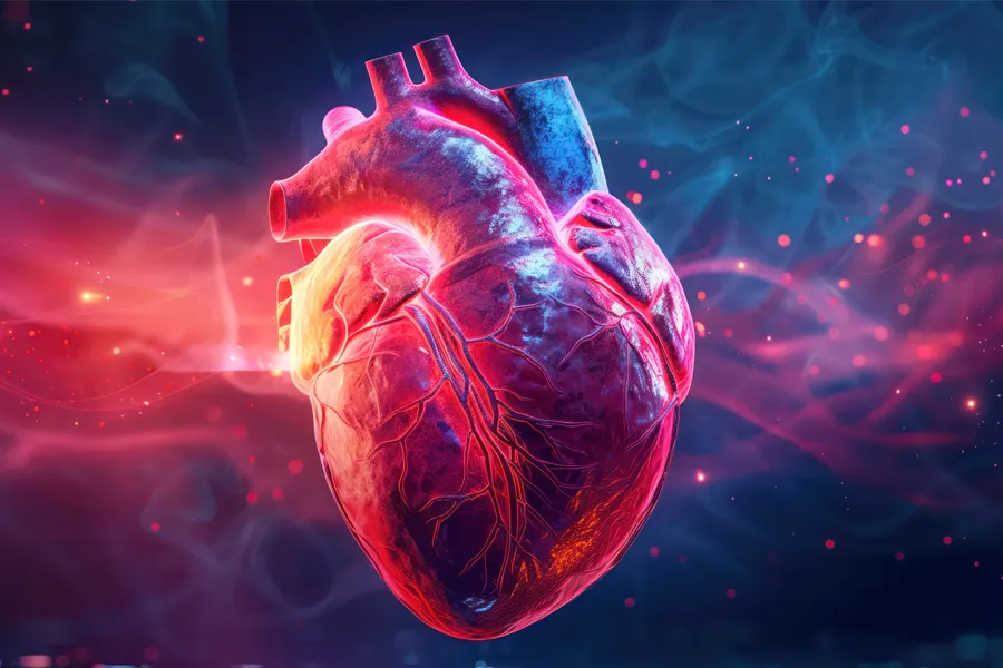 Cardiometabolic-Risk-Reduction-Clinic 3D illustration of a human heart. Schedule cardiometric risk reduction treatment from Healthy Aging Medical Centers of New Jersey in Northern New Jersey.
